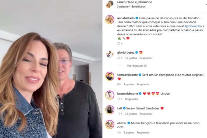 Ana Furtado e Boninho anunciando a novidade (Reprodução: Instagram)