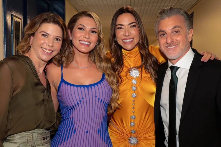 Daniela Beyruti, Lívia Andrade, Patrícia Abravanel e Luciano Huck. (Foto: reprodução/X)