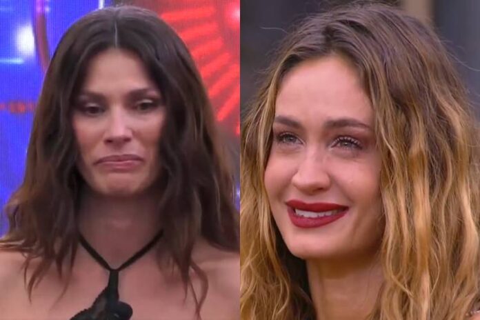 Dayane Mello e Helena Prestes no Grande Fratello. (Foto: reprodução/Canale 5)