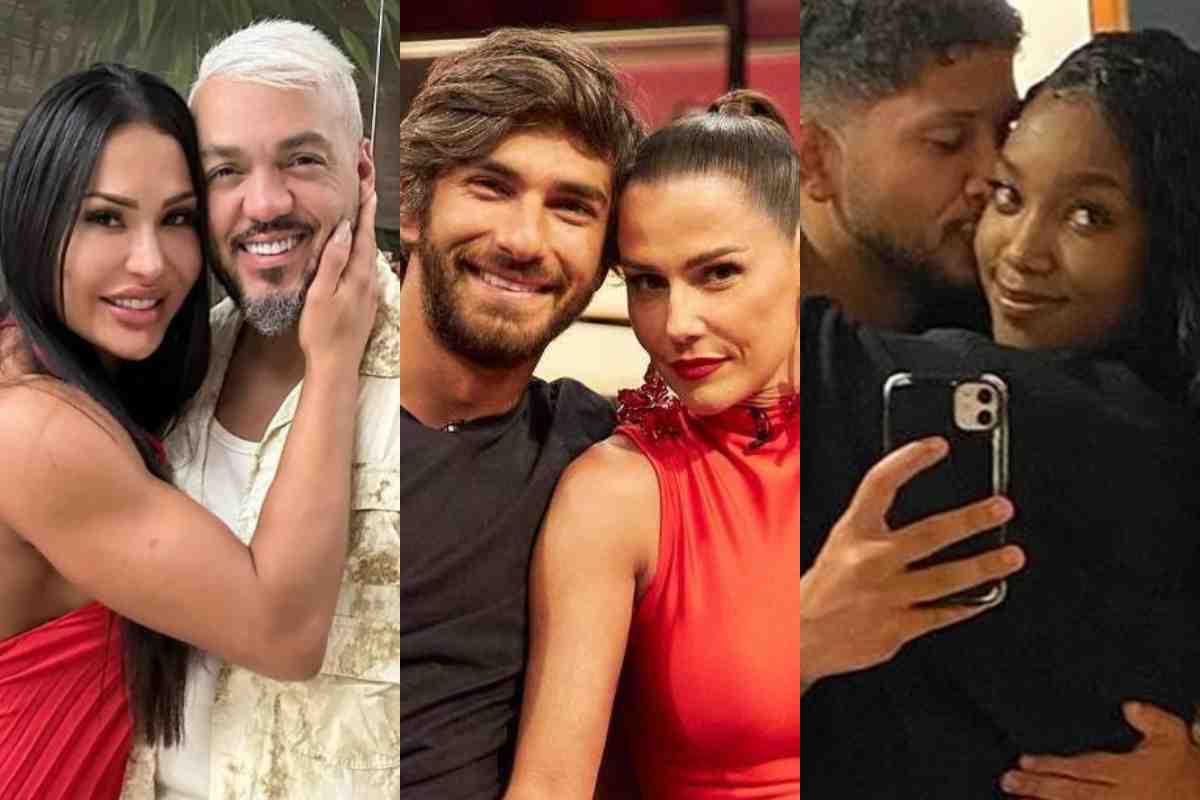 Gracyanne Barbosa e Belo, Hugo Moura e Deborah Secco, Yuri Lima e Iza (Montagem/Área VIP/Instagram)