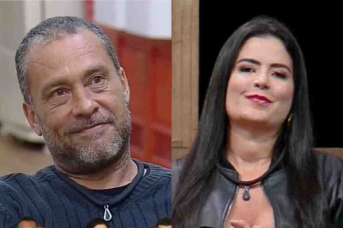 Juninho e Nêssa em A Fazenda 16 (Montagem/Área VIP/Record)