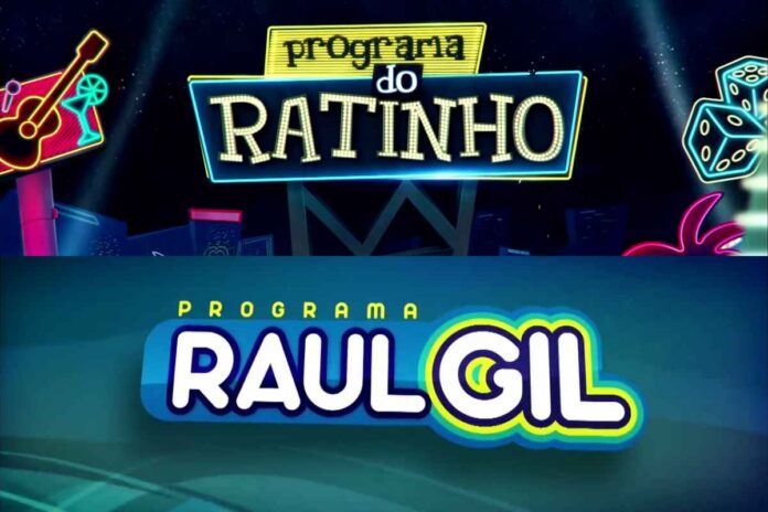 Logos do Programa do Ratinho e Programa Raul Gil (Montagem/Área VIP/SBT)