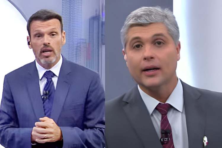 Lucas Martins, é repórter e substituto do Joel Datena (Reprodução: Band TV)