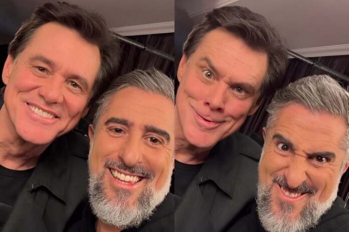 Marcos Mion e Jim Carrey (Reprodução: Instagram)