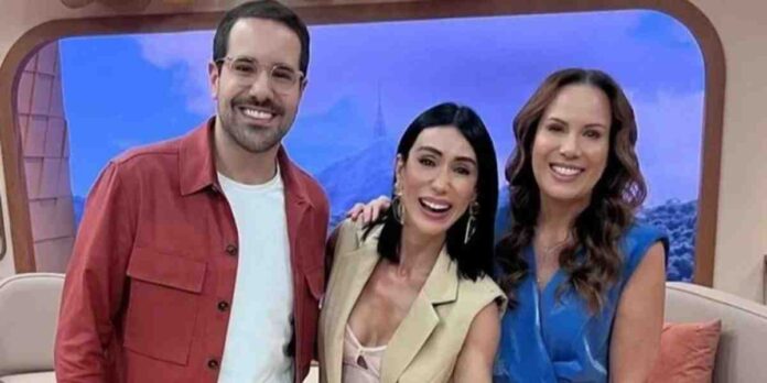 Paulo Mathias, Michelle Barros e Regina Volpato (Divulgação/SBT)