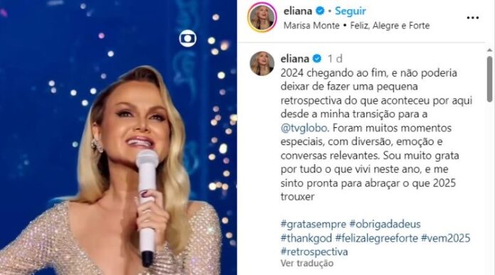 Publicação de Eliana