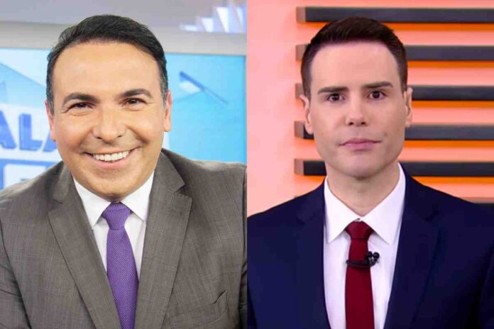 Reinaldo Gottino e Luiz Bacci (Montagem/Área VIP/Record)