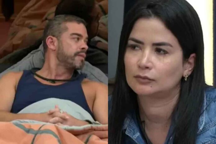 Sidney e Vanessa em A Fazenda 16 (Montagem/Área VIP/PlayPlus)