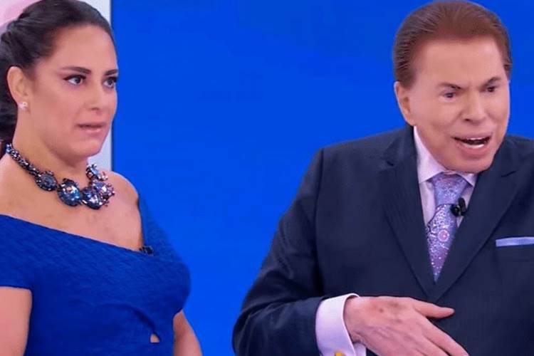 Silvia Abravanel e Silvio Santos. (Foto: reprodução/SBT)