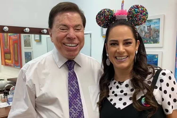 Silvio Santos ao lado da filha. (Foto: reprodução/Instagram)