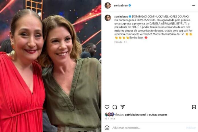 Sonia Abrão elogiando a Daniela Beyruti (Reprodução: Instagram)