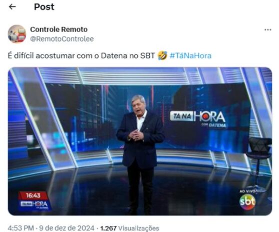 Telespectadores do Tá Na Hora reagindo no X (Reprodução: X/Twitter)