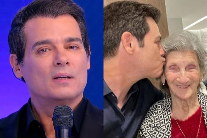 Celso Portiolli e a mãe Dibe Portiolli. (Foto: reprodução/SBT/Instagram)