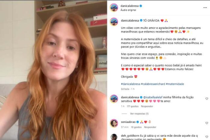 Dani Calabresa fez um vídeo falando sobre o assunto (Reprodução: Instagram)