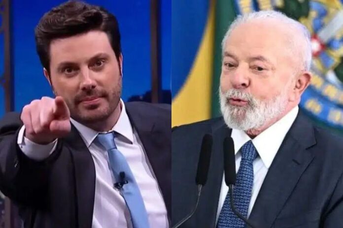 Danilo Gentili e Lula - Foto: SBT/YouTube