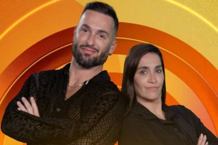 Diego e Daniele Hypolito estão no BBB25. (Foto: reprodução/Globo)