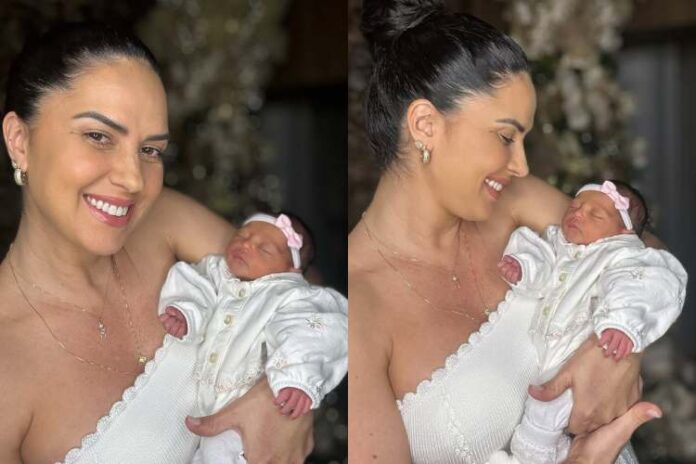 Gracielle Lacerda e Clara, filha da influenciaodora digital com Zezé (Reprodução: Instagram)