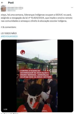 Post de um internauta contra a lei (Reprodução: X/Twitter)