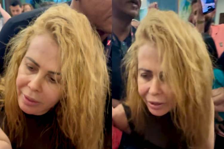 A cantora Joelma chegando no show (Reprodução: Instagram)