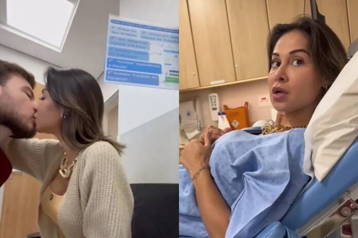 Maíra Cardi no hospital. (Foto: reprodução/Instagram)