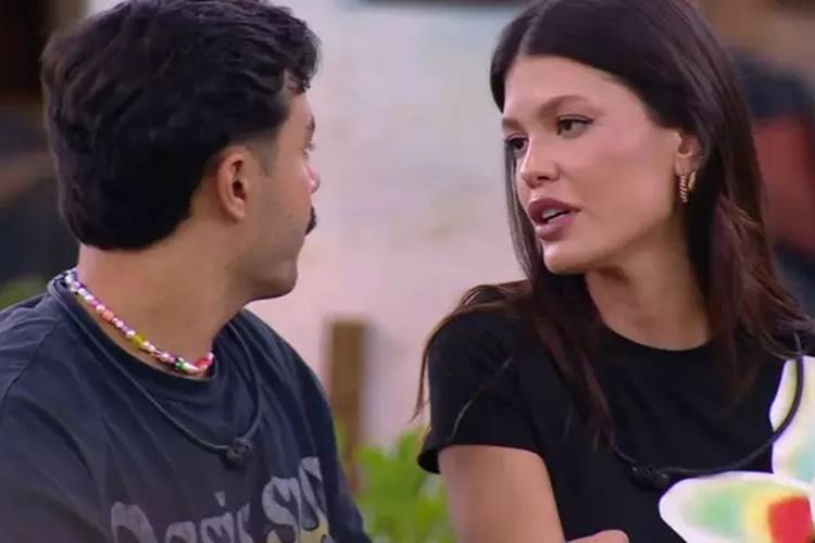 Mateus e Vitória no BBB25. (Foto: reprodução/Globo)