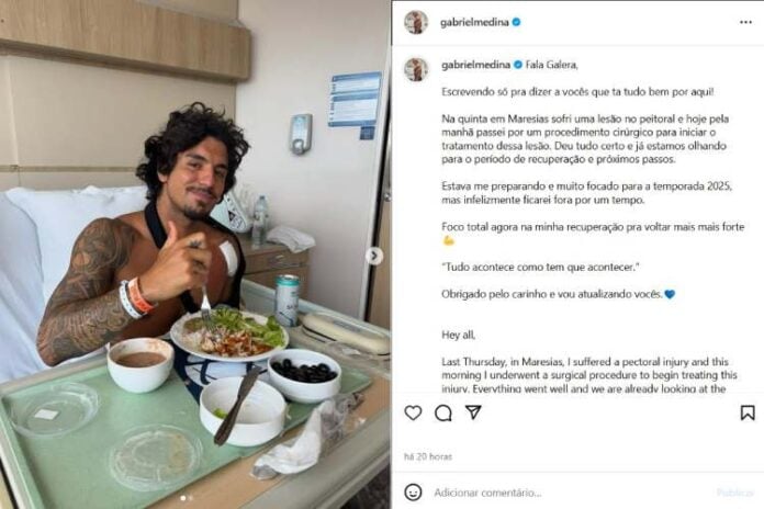 Post do Gabriel Medina (Reprodução: Instagram)