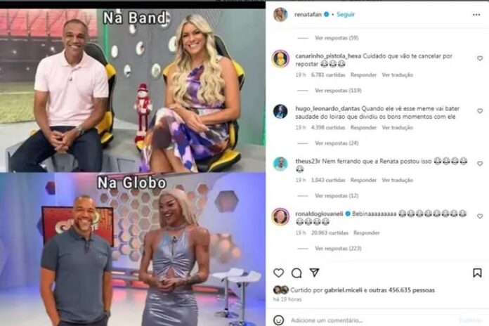 Publicação de Renata Fan. (Foto: reprodução/Instagram)