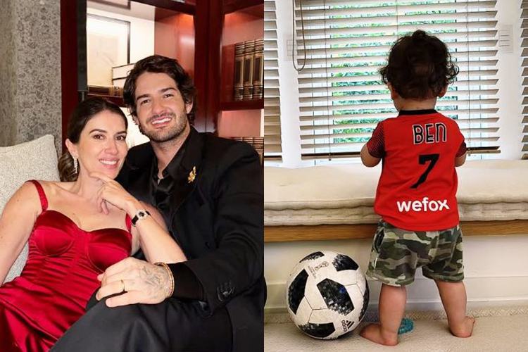 Rebeca Abravanel, Alexandre Pato e Benjamin - Foto: Instagram