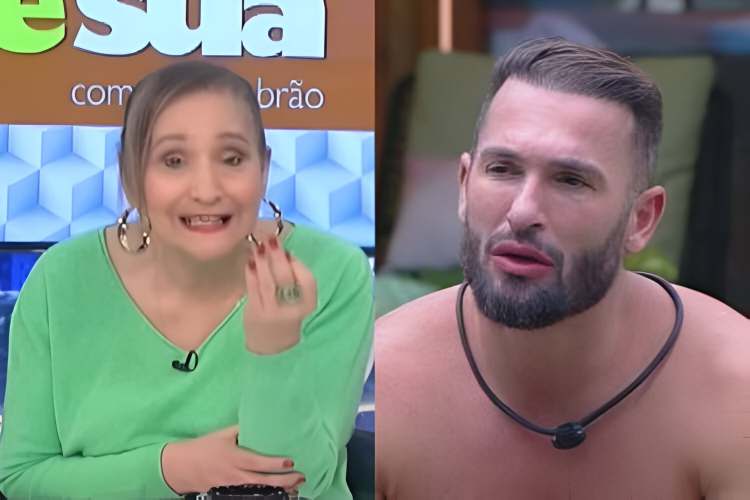 Sonia Abrão e Diego Hypólito (Reprodução: RedeTV!/TV Globo)