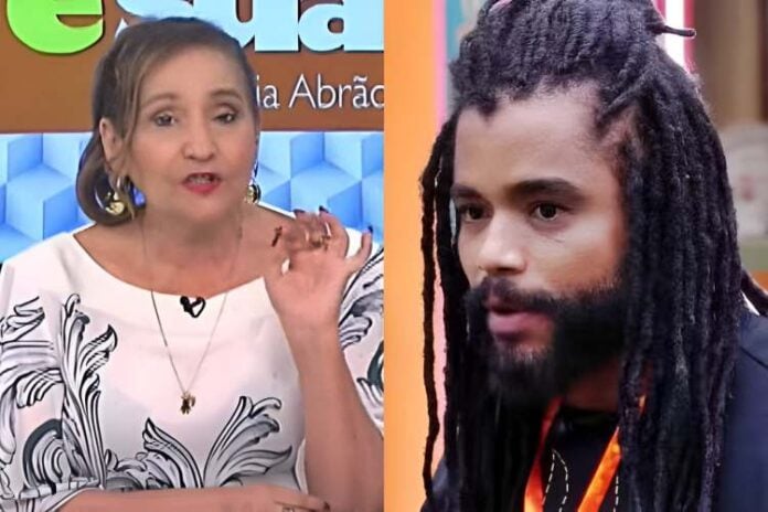 Sonia Abrão falando de Diogo Almeida (Reprodução: RedeTV/TV Globo)