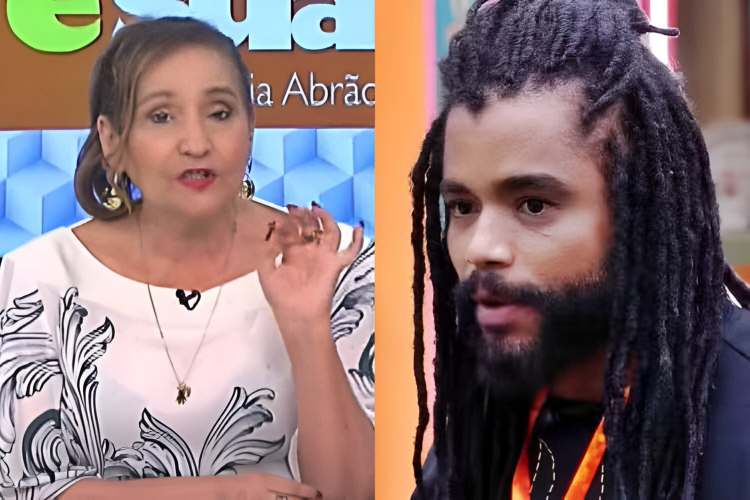 Sonia Abrão falando de Diogo Almeida (Reprodução: RedeTV/TV Globo)