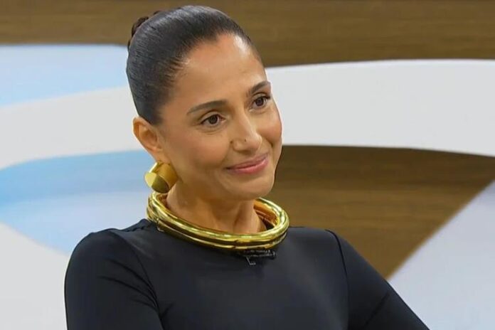 Camila Pitanga no Roda Viva. (Foto: reprodução/TV Cultura)