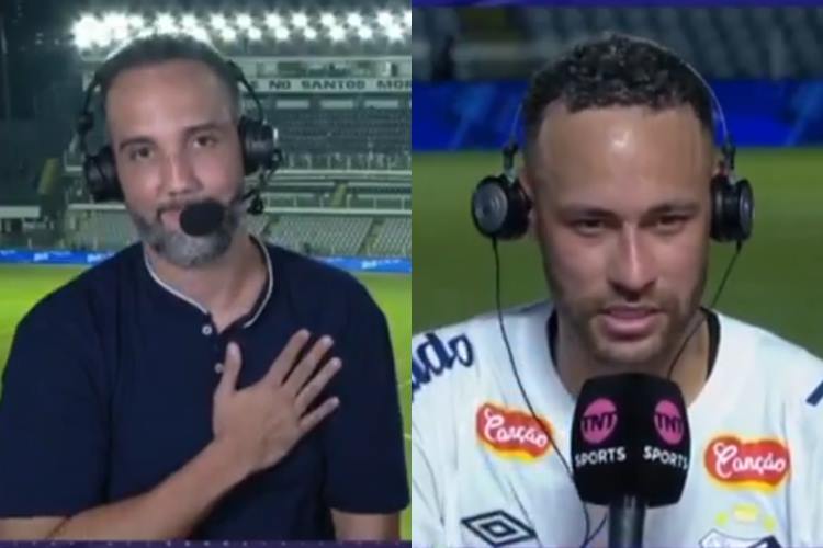 Jorge Iggor e Neymar. (Foto: reprodução/TNT Sports)