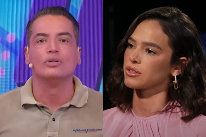 Leo Dias e Bruna Marquezine (Reprodução: SBT)