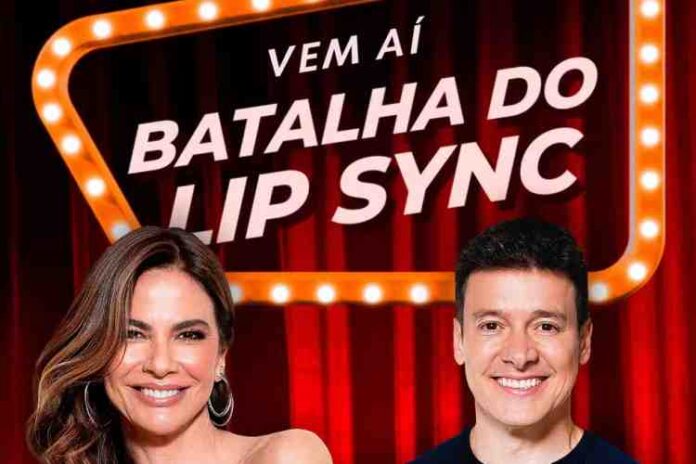 Luciana Gimenez e Rodrigo Faro na Batalha do Lip Sync (Divulgação/Globo)