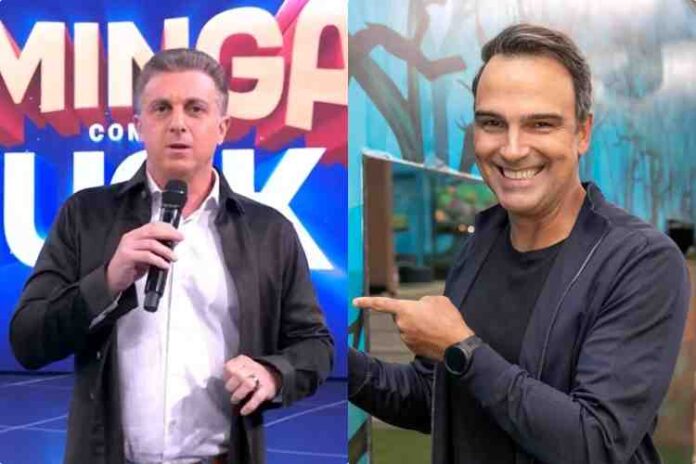 Luciano Huck e Tadeu Schmidt (Montagem/Área VIP/Globo)