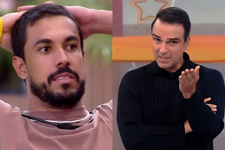 Maike é participante do BBB25, comandado por Tadeu Schmidt (Reprodução: TV Globo)