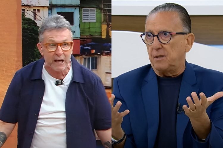 Neto e Galvão Bueno (Reprodução: Band TV/ TV Cultura)