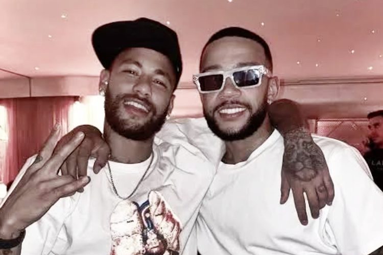 Neymar e Memphis Depay - Foto: Reprodução/Instagram