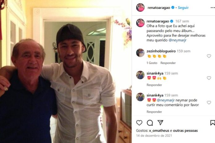 Renato Aragão e Neymar (Reprodução: Instagram)