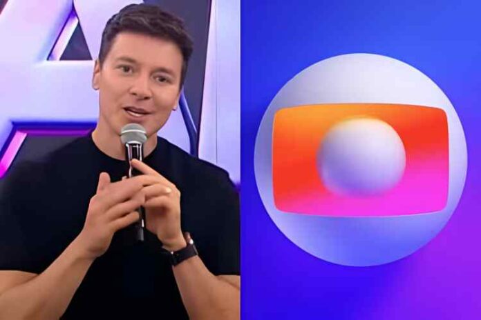 Essa é a primeira participação de Rodrigo Faro na TV Globo após sua saída da Record (Reprodução: Record/TVGlobo)