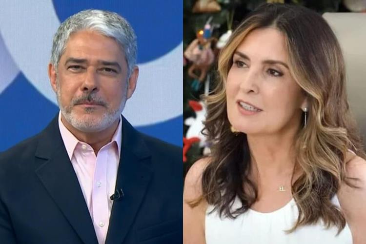 William Bonner e Fátima Bernardes. (Foto: reprodução/Globo)