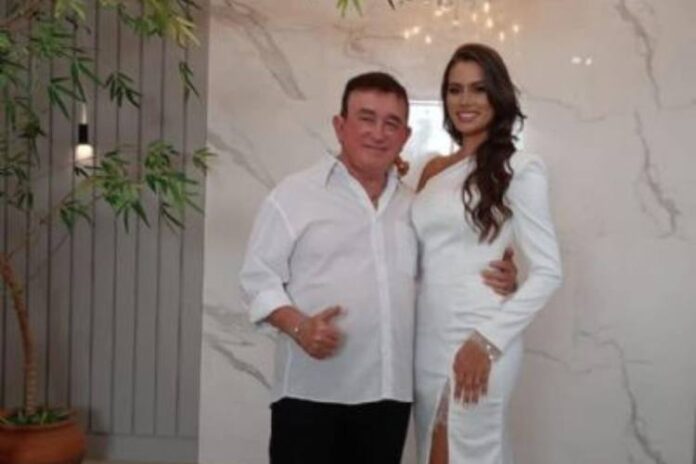 Amado Batista e Calita Franciele (Reprodução/Liberdade FM)