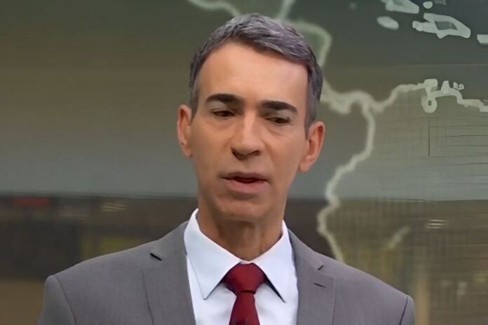 César Tralli, apresentador do Jornal Hoje (Reprodução: TV Globo)