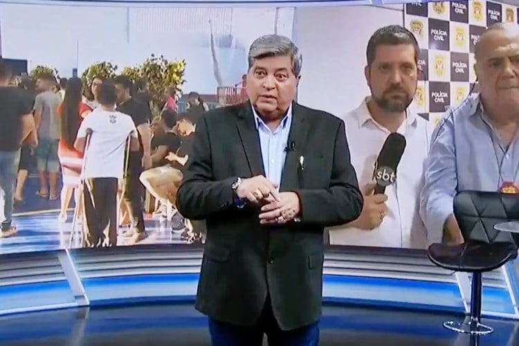 Crime brutal faz Datena passar mal ao vivo no ‘Tá Na Hora’ do SBT