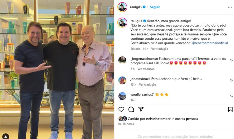 Raul Gil reencontra filha de Silvio Santos e faz anúncio oficial ...