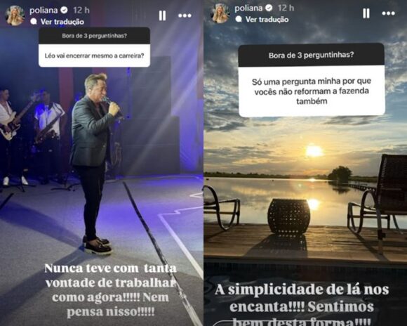 Posts de Poliana - Instagram Stories