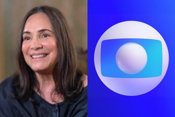 Regina Duarte e logo da Globo (Montagem/Área VIP/Divulgação/Globo)