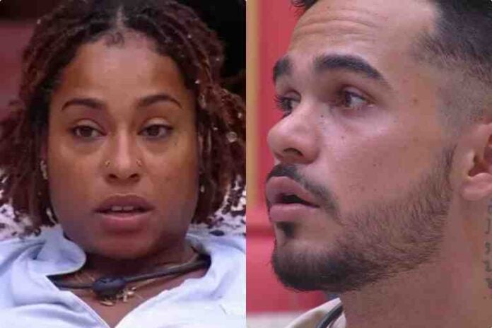 Thamiris e João Gabriel no BBB25 (Imagem: Montagem / Área VIP / Globo) 