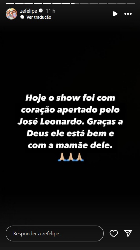 Story de Zé Felipe